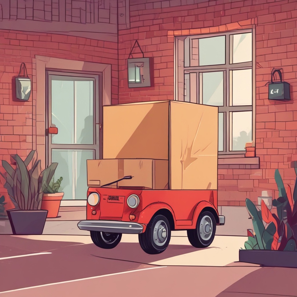 Fast delivery illustration